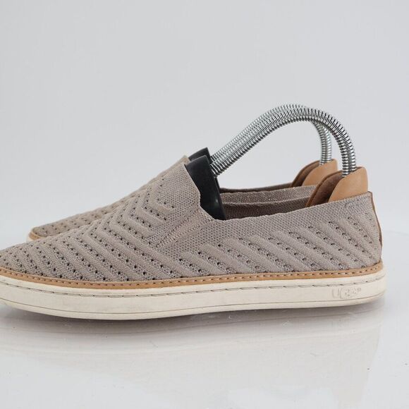 UGG Sammy Chevron Shoes Women's Size 7.5 Gray Slip On Casual Sneakers Flats - Picture 5 of 11